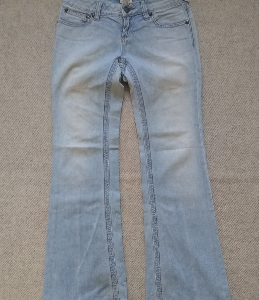 Free People Bleached Out Boot Cut Jeans - Picture 1 of 5